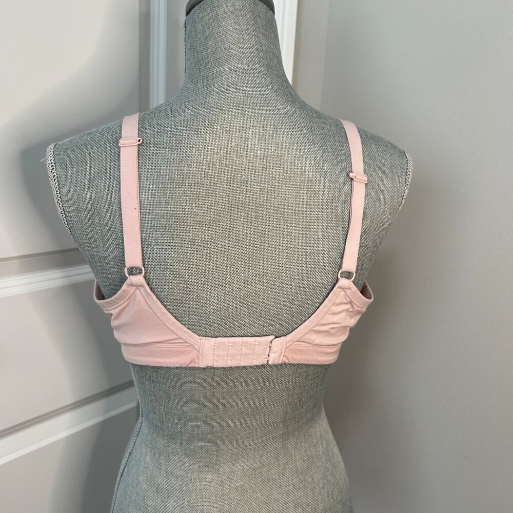 Knix Revolution Scoop Bra Wireless Size L Color Rose Water EUC - Picture 2 of 3